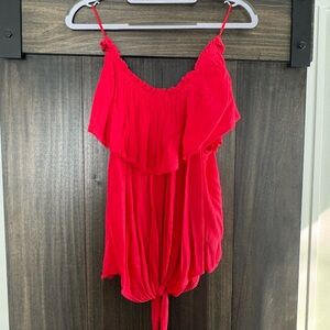 Express Vibrant Red Camisole Top